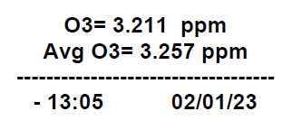 美國2B臭氧檢測儀平均時間如何設置